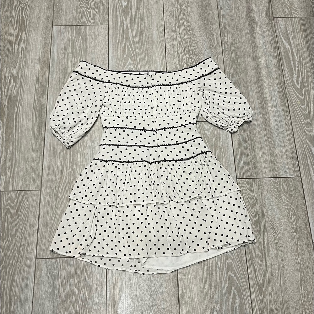 REVOLVE Lovers + Friends Polka Dot Mini Dress Size XS - Picture 6 of 9